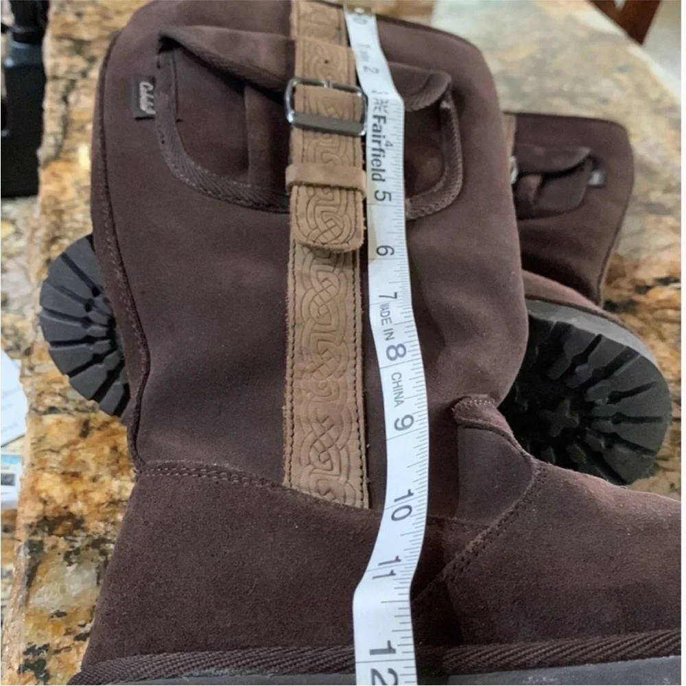 Cabelas Suede Leather Wool Shearling winter weather cargo boots Women’s Sz 6